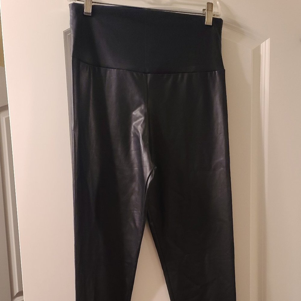 Black Pleater Stretch Pants